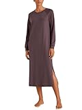 CALIDA Deepsleepwear Warming Langarm-Nachthemd Damen, Länge 120cm, wärmender Merino-Tencel Mix