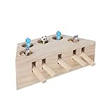 Sobotoo Interaktives Indoor Katzenspielzeug Puzzle Box Holz Übung Spielzeug Katze Punsch Spiel - Bestes Geschenk für jede Katze, Kätzchen oder ihren Besitzer