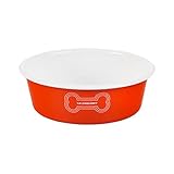 Le Creuset Hundenapf, Emaille auf Stahl, groß, 6 Tassen, Orange