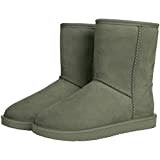 HKM Unisex Davos Schneestiefel, Olivgrün, 32 EU