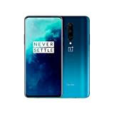 OnePlus 7T Pro Smartphone Haze Blue | 8 GB RAM + 256 GB Speicher | 16,9 cm AMOLED Display 90Hz Screen | Triple Kamera + Pop-up Kamera | Warp Charge 30