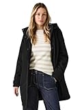 CECIL Damen B101037 Parka mit Abnehmbarer Kapuze, Black, XL