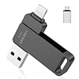 USB Stick für iPhone 256GB Apple Zertifizierter Lightning,Vackiit USB C Stick USB 3.0 Foto Stick,Speichererweiterung für iPad,iOS,OTG Android Handy,PC