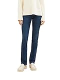 TOM TAILOR Damen 1008119 Alexa Straight Jeans, 10282 - Dark Stone Wash Denim, 32W / 30L EU