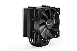 be quiet! Pure Rock 2 Black, CPU Kühler, 150W TDP, Pure Wings 2 120mm PWM, 4 6mm Heatpipes, asymmetrisches Design, Single Tower