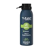 TUNAP SPORTS Multifunktionsöl, 125 ml | Spray für alle Teile am Fahrrad, Wartung und Pflege an MTB, Rennrad, E-Bike (125ml)