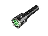 Nitecore Chameleon CG7 Jagdlampe, 2500 Lumen Weißlicht, 540 Lumen grünes Licht, LED Taschenlampe, 280 m Leuchtweite, schwarz