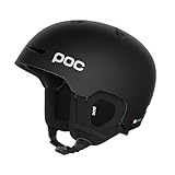 POC Fornix MIPS - Leichter Ski- und Snowboardhelm für einen optimalen Schutz auf der Piste, bei Skitouren und Freeriden, Uranium Black Matt