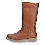 Panama Jack Bambina Damen Warm gefüttert Schlupfstiefel Langschaft Stiefel & Stiefeletten, Braun (Bark B11), 39 EU (6 Damen UK)