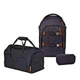 satch Pack Schulrucksack Set 3tlg. mit Sporttasche und Schlamperbox (Nordic Grey Skandi Ed.)