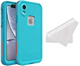 LifeProof Wasserdichte Schutzhülle für iPhone XR (nur für iPhone XR) – mit Reinigungstuch – Nicht-Einzelhandelsverpackung – Boosted (Blue Atoll/Hawaiian Ocean/Emberglow)