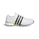 Adidas Golf Tour 360 24 Herren Golfschuhe, Schuhe Weiß Core Black Green Spark, 28.5 cm 2E