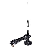 UAYESOK CB-Funkantenne 27MHz Auto Mobile Magnetische Halterung Antenne 13.7inch mit Heavy Duty Magnetfuß mit Koaxialkabel RG-58U 4M PL-259 für LKW Präsident Midland Cobra Uniden Anytone Cb Radio Kit