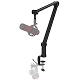 IXTECH Mikrofonarm für Hyperx Quadcast Rode Shure Sm7b Blue Yeti Gaming Mikrofon Halterung Mikrofonständer Tisch für Universelle Studio Mic Podcast Streaming Standmikrofon Boom Arm Elegance Modell