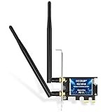 EDUP WiFi 6E Bluetooth 5.2 PCIE WLAN Karte Intel AX210 5400Mbit/s WLAN Netzwerkkarte Adapter, 802.11AX DualBand 2.4Ghz/5Ghz Antenne Preiswerter AX210 Chip für PC Desktop Windows 10&11 64-Bit