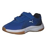 PUMA Unisex Kinder Varion V Jr Hallenturnschuh,PUMA ROYAL-PUMA WHITE-PUMA BLACK,28 EU