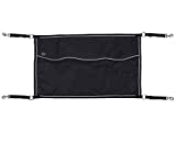 QHP Boxensperre Freiluft-Boxentür Verstellbare Gurtbänder 60 x 95 cm schwarz