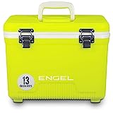 ENGEL Kühlbox 13qt (12,3 Liter) auslaufsicher, luftdicht, Drybox Kühler für Camping, Angeln, Wandern, kleine Hartschalen-Lunchbox für Männer & Frauen, 38 x 25,4 x 28,6 cm, kleine Kühlbox