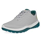 ECCO Herren Schnür-Golfschuhe aus Vollnarbenleder ohne - Beton - UK 8-8.5