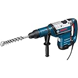 Bosch Professional Bohrhammer GBH 8-45 DV (Leistung 1.500 Watt, Bohr-Ø in Beton mit Hammerbohrern: 12-45mm, Schlagenergie max.: 12,5 J, SDS-max., inkl. Fetttube, Zusatzhandgriff, Handwerkoffer)