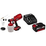 Einhell Akku-Farbsprühsystem TC-SY 18/60 Li Power X-Change (Li-Ion, 18 V, Förderleistung 650 ml/min, 800 ml Farbbehälter, inkl. 2,0 mm und 2,5 mm Düse, 4 Ah Akku und Ladegerät)