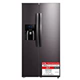 Midea KS-DDX 6.32 WT Side-by-Side Kühl-/Gefrierkombination/ 178,8 cm Höhe/ 254 kWh/Jahr/No Frost/Dual Inverter Compressor/mit 3in1 Wasser-/Eisspender und Wassertank, Dark Inox