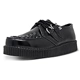 T.U.K. Leather Viva Low Creeper - Herren & Damen Schuhe - Farbe Black Leather - Größe EU40