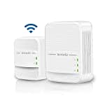 Tenda PH10 Powerline Adapter Kit AV1000 + AC750 WLAN Gigabit Steckdose (1000 Mbit/s LAN+ 750 Mbit/s WiFi, Homeplug AV2, 2 Gigabit Ports, Plug & Play, ideal für Kamera, IPTV, Xbox)