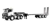 Amewi G836E Zugmaschine mit Tieflader 1:24 RTR ferngesteuert RC Kinder 8 Jahre Truck LKW, Grau