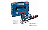 Bosch Professional Stichsäge GST 160 CE (Leistung 800 Watt, inkl. Absaugadapter, Spanreißschutz, 1x Stichsägeblatt T 144 DP 1x Stichsägeblatt T 244 D 1x Stichsägeblatt T 308 BP, Einlage, L-BOXX)