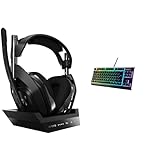 ASTRO Gaming A50 Wireless Headset + Gaming-Ladestation, 4. Generation, Dolby & SteelSeries Apex 3 TKL - RGB Gaming-Tastatur - Kompakter Tenkeyless-Formfaktor