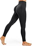 JOYSPELS Sport Leggings Damen Scrunch Butt, Sporthose Damen Lang Blickdicht Po Push Up Seamless Leggins Tights Schwarz L