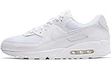 NIKE Herren AIR MAX 90 Sneaker, White/White-White-Wolf Grey, 40.5 EU