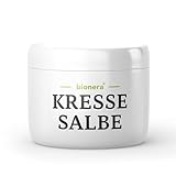 Bionera® Kressesalbe - Das Original für reife Haut | Wunderwaffe gegen Altersflecken und Pigmentflecken | Feuchtigkeitsspendender Kressewirkstoff | Bekämpft Hyperpigmentierung | Made in Germany(100ml)