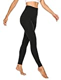 JOYSPELS Sport Leggings Damen, Leggings Damen Sporthose Sportleggins Lang Laufhose, Schwarz, M