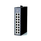 WIWAV WDH-16GT-DC 10/100/1000Mbps Nicht verwaltete 16-Port-Gigabit-Industrie-Ethernet-Switches mit DIN-Schiene / Wandhalterung (Liste der UL, lüfterlos, -30°C ~ 75°C)