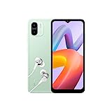 Xiaomi Redmi A2 Smartphone + Kopfhörer, 2+32GB, Handy ohne Vertrag, 6,52" HD+Display, 5.000 mAh, MediaTekHelio G36, 8MP AI Dual Kamera, Dual-SIM, Green (2 Jahre Garantie + DE Version)