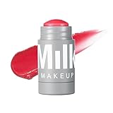 Milch Make-up Lippe + Wange, Flip (True Red) - 0,21 fl oz - Creme Rouge & Lippenfarbe - Baubar & mischbar - 1.000+ Wischbewegungen pro Stick - Nicht komedogen - Vegan, tierversuchsfrei