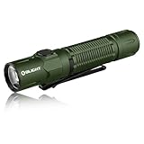 OLIGHT Warrior 3S Taktische Taschenlampe 2300 Lumen, Extrem Helle Taschenlampe mit 5 Modi, USB Aufladbar mit Abstandssensor IPX8 wasserdicht für Camping Wandern Survival und Suche (Grün)