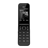 Nokia 2720 Flip Klapphandy (7,1cm (2,8 Zoll), 4GB Interner Speicher, 512MB RAM, Dual-SIM, KaiOS) schwarz