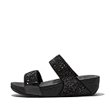 Fitflop Damen Lulu Keilsandale, Schwarz Glitter, 37 EU