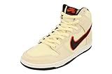 Nike SB Dunk High Pro PRM Herren Trainers DO9394 Sneakers Schuhe (UK 7.5 US 8.5 EU 42, Coconut Milk Black Team orange 100)