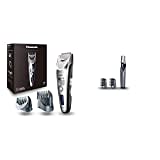 Panasonic Premium Haarschneider ER-SC60, 39 Längeneinstellungen, Haartrimmer 0,5-20 mm & Body-Trimmer ER-GK60 mit 3 Aufsätzen, Elektro-Rasierer für Herren, hautschonende Nass- und Trockenrasur