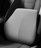 Lendenkissen Auto, Lordosenstütze Auto aus Memory Foam, Ergonomisches Lendenwirbelkissen Auto, RüCkenlehne um RüCkenstüTzkissen zu Lindern für Autositze, BüRostuhl, Rollstuhl (Schwarzes Grau)