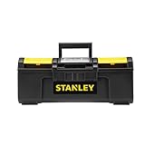 Stanley Werkzeugbox / Werkzeugkoffer Basic 1-79-216 (16", 39x22x16cm, Koffer mit Schnellverschluss und Organizer, Box aus Kunststoff, praktischer und organisierter Werkzeugkasten)