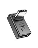 Silkland 90 Grad USB C Winkel Adapter, USB C Stecker auf Buchse, USB 4.0 40Gbps Datenübertragung, PD3.1 240W Schnellladen Extender, Typ C OTG Adapter für Steam Deck, Laptop, Tablet, Handy usw.