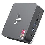 NiPoGi AM16 Mini PC ΑΜD Ryzen 5 PRO 5675U(Besser als 5560U/5600U,6C/12T, Max. 4,3GHz),Mini Computer 16GB Dual Channels+512GB M.2 NVME SSD,WiFi6/BT5.2/Triple Display Desktop PC 4K@60Hz/HDMI+Typ-C