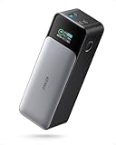 Anker 737 Powerbank (PowerCore 24K), 24.000mAh externer Akku mit 3 Anschlüsse, 140W Leistung, Digitales Display, Kompatibel mit iPhone 13 Serie, Galaxy, MacBook, Dell, AirPods und mehr