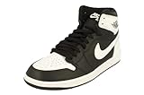 Nike Air Jordan 1 Retro High OG Herrenschuhe Weiß/Schwarz-Grün Glow DZ5485 130, schwarz/weiß-weiß, 41 EU