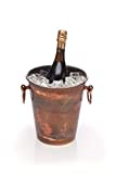 BarCraft Champagner-Eimer, Edelstahl-Weinkühler-Halter mit Kupfer-Finish, 4,9 Liter Fassungsvermögen, 24 x 20,5 x 23cm, 1 Stück